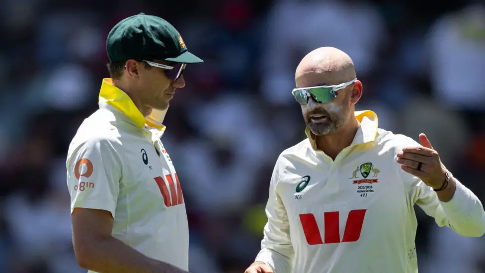 The Ashes: Pat Cummins (left) and Nathan Lyon picked up a combined 11 wickets in the third Test

